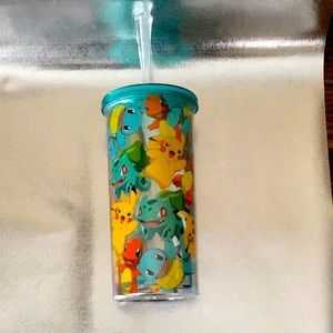 Pokemon Cup With Straw